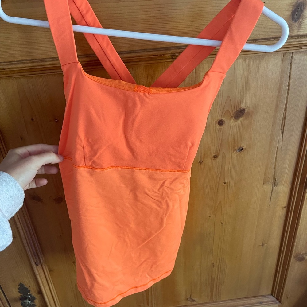 Neon Orange Lululemon Tank Top